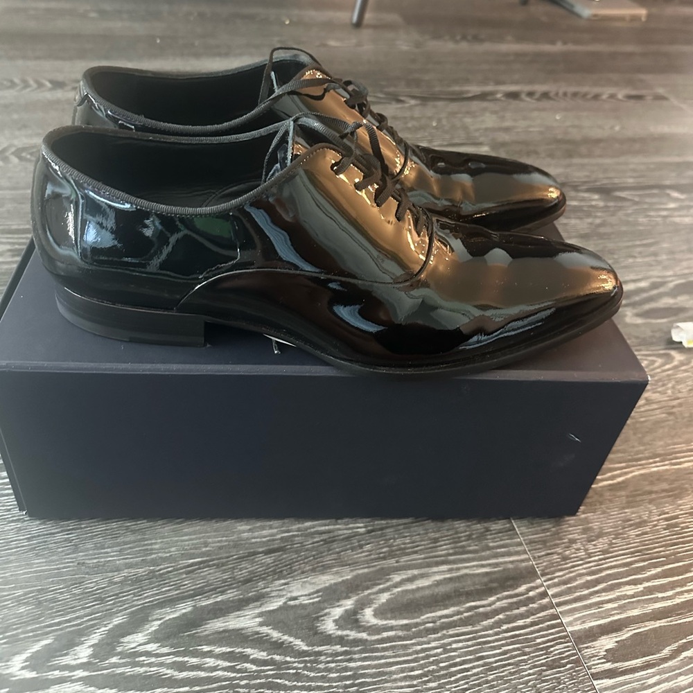 NEW SuitSupply Black Tuxedo Oxford - Size 11